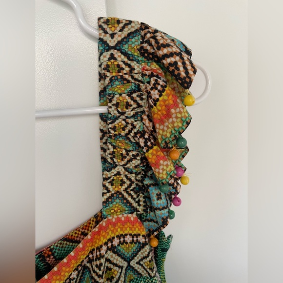 FARM Rio Banana Scarves Midi Dress - Picture 8 of 9